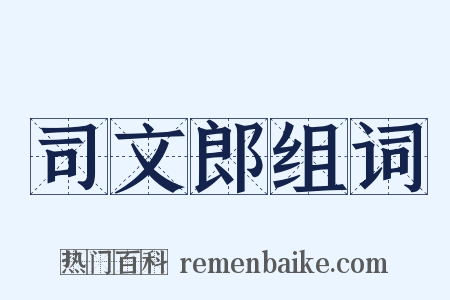 司文郎组词是什么意思的图片